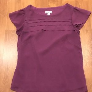 Purple Sheer Top